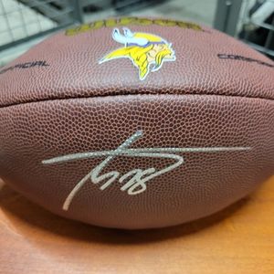 Signed adrian peterson football